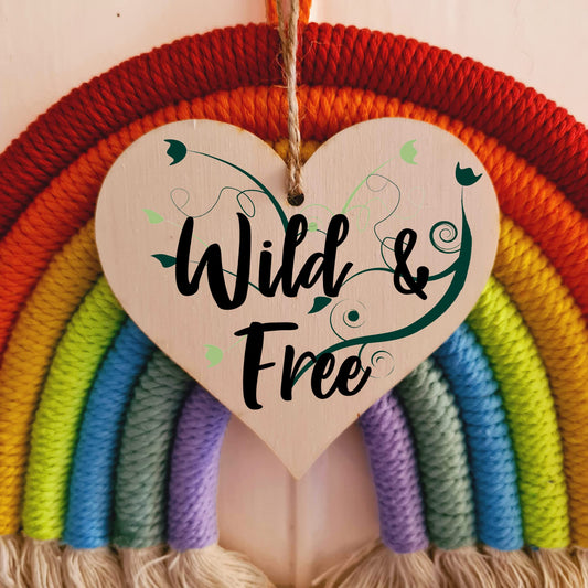 Handmade Wooden Hanging Heart Plaque Gift for Someone Special Inspirational Gift or Self Motivational Treat