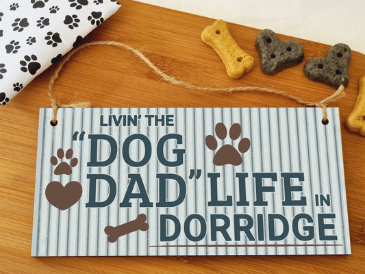 Dog Lover's Hanging Wooden Sign – Handmade Rustic Decor for Dorridge Homes