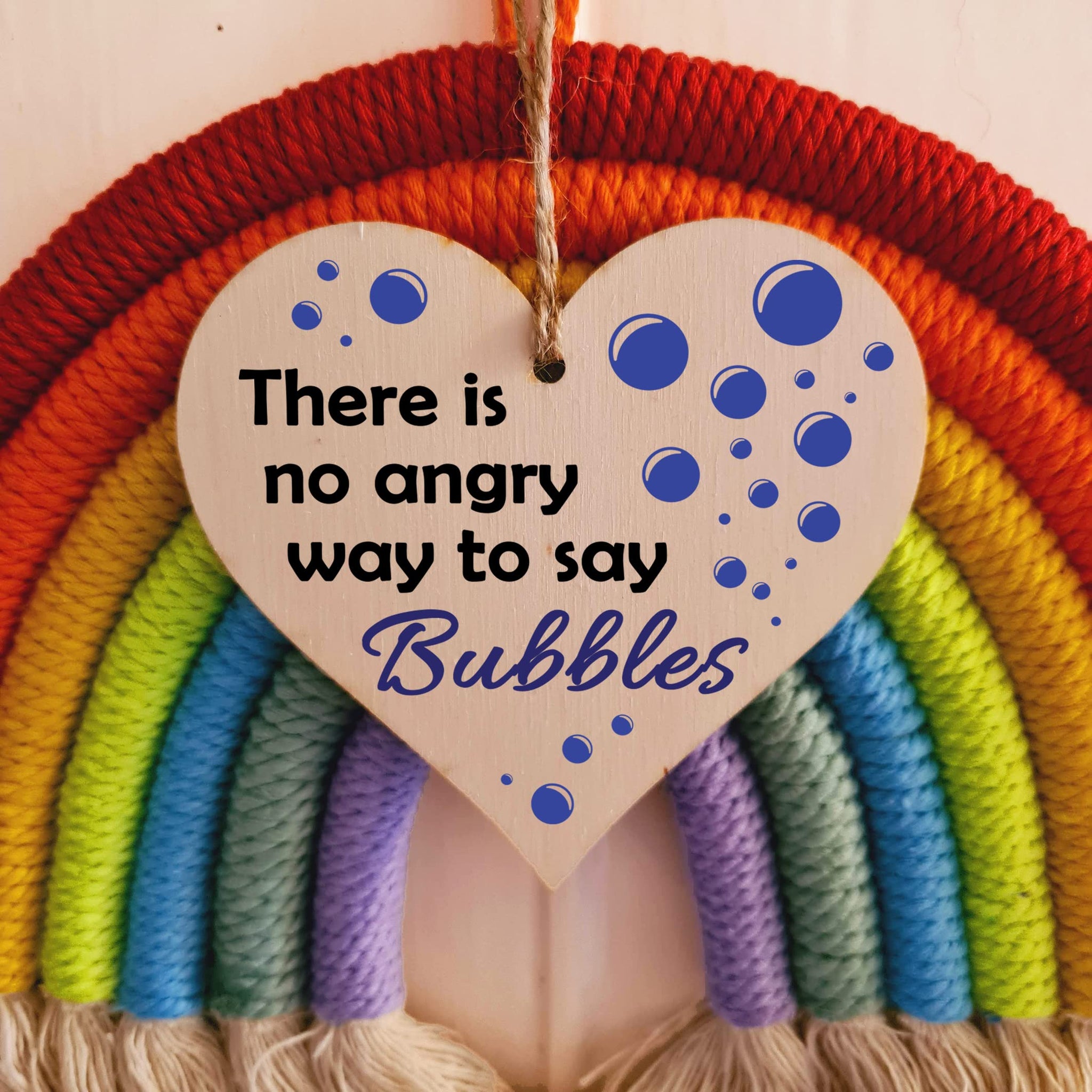 Handmade Wooden Hanging Heart Plaque Gift for Someone Special Funny Self Motivational Treat