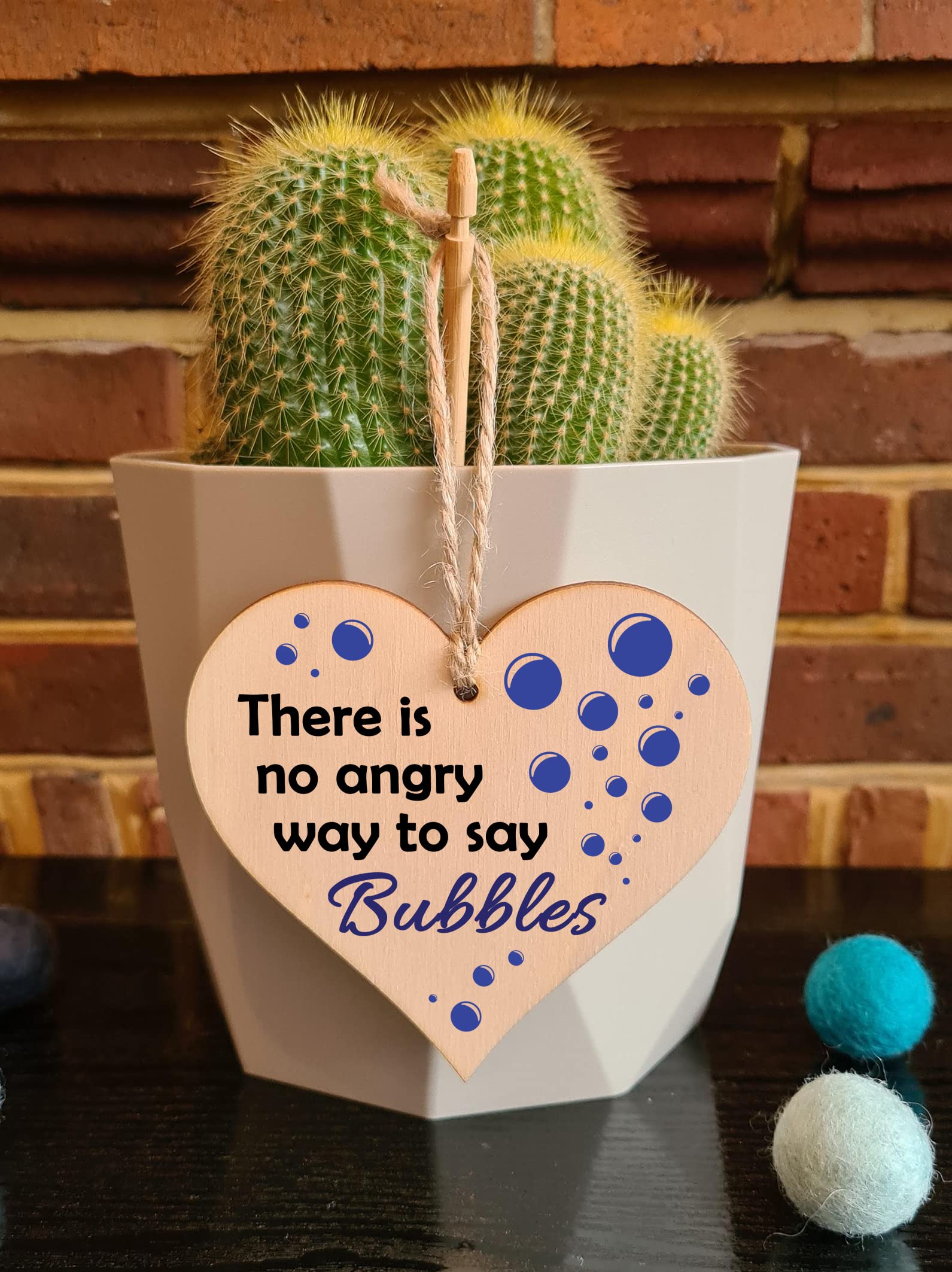 Handmade Wooden Hanging Heart Plaque Gift for Someone Special Funny Self Motivational Treat