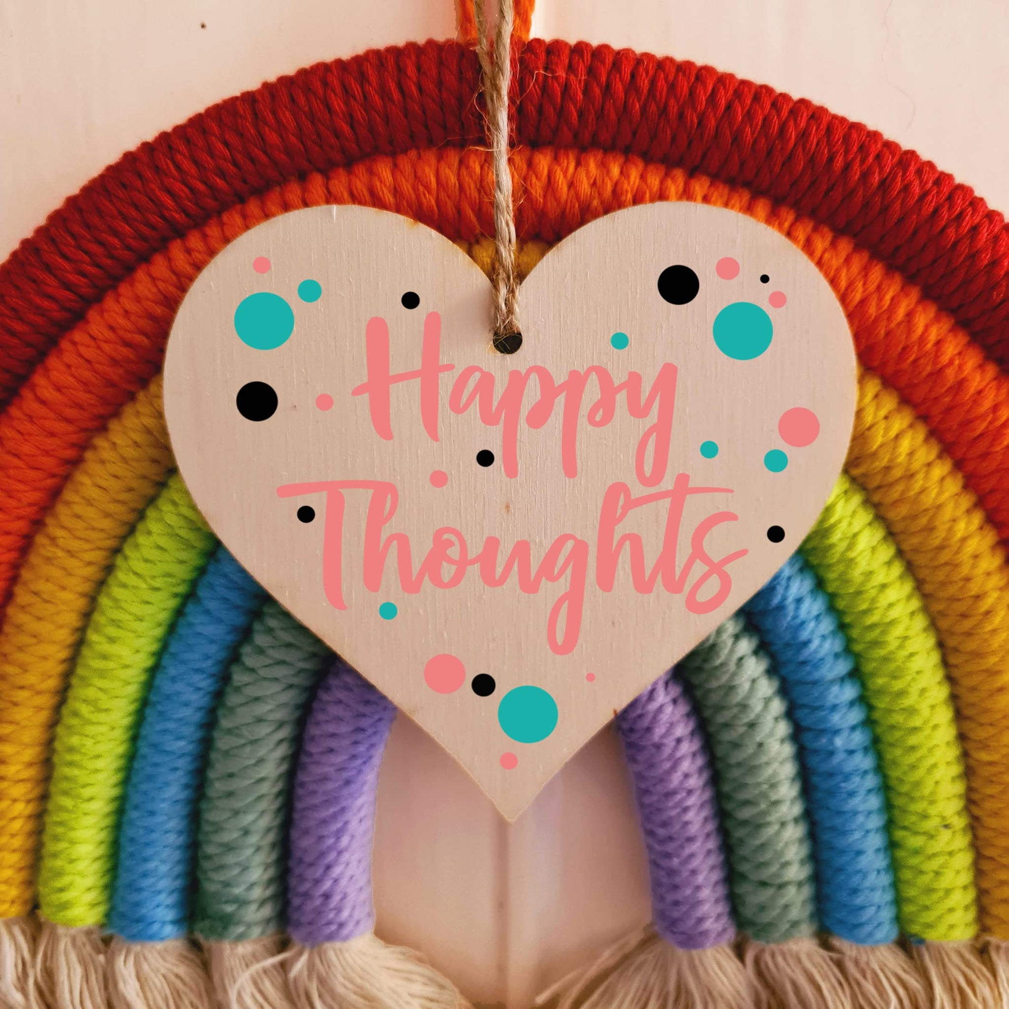 Handmade Wooden Hanging Heart Plaque Gift for Someone Special Inspirational Gift or Self Motivational Treat