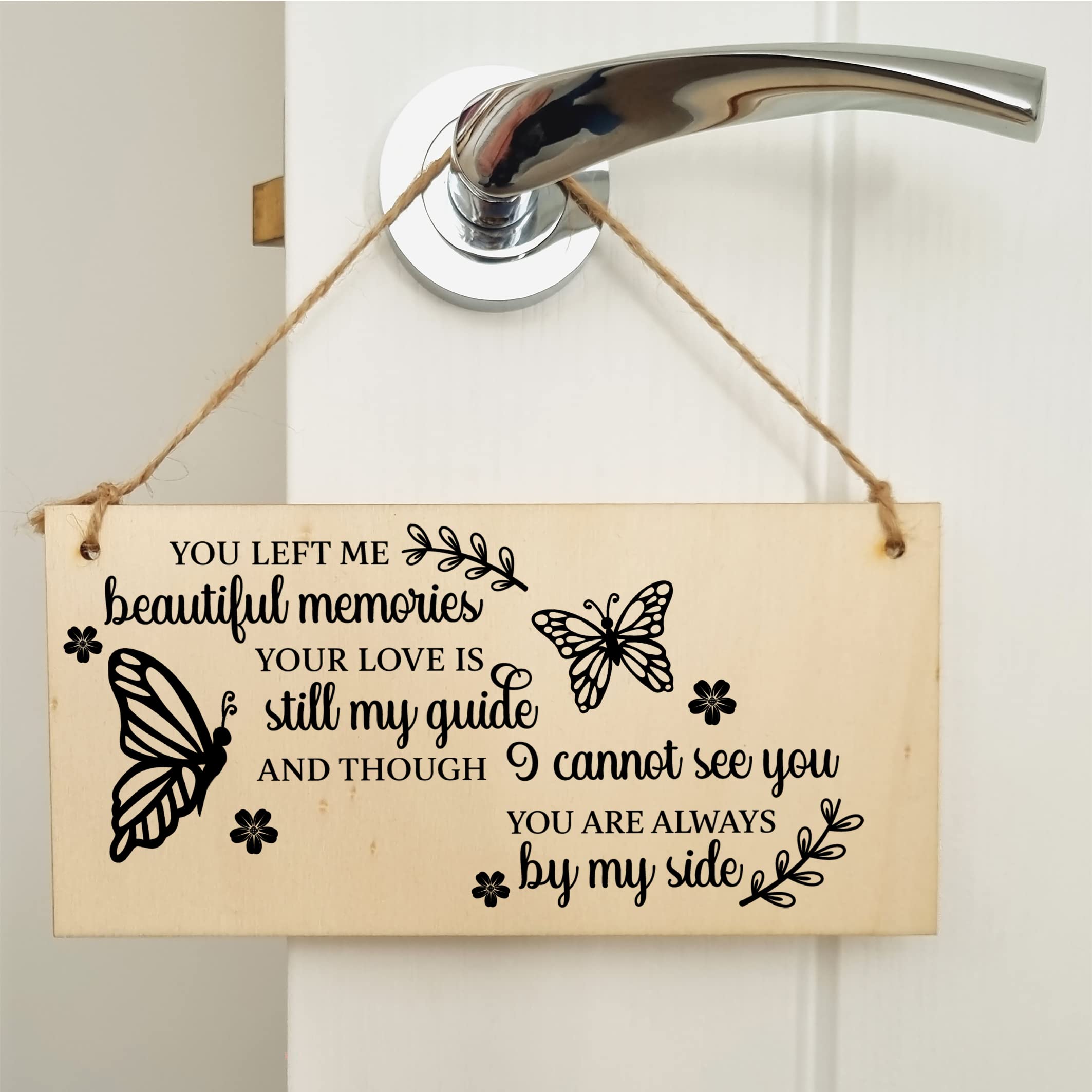 The Plum Penguin You Left Me Beautiful Memories Always By My Side Sympathy Memory Handmade Wooden Hanging Wall Plaque Sentimental Gift