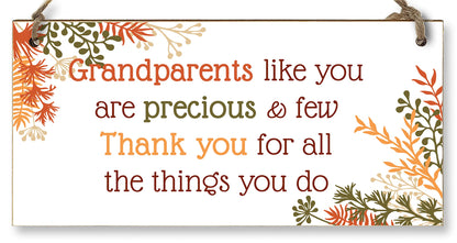 The Plum Penguin Handmade Wooden Hanging Wall Plaque Grandparents Like You Precious Few Thank You Decorative Gift Grandparents