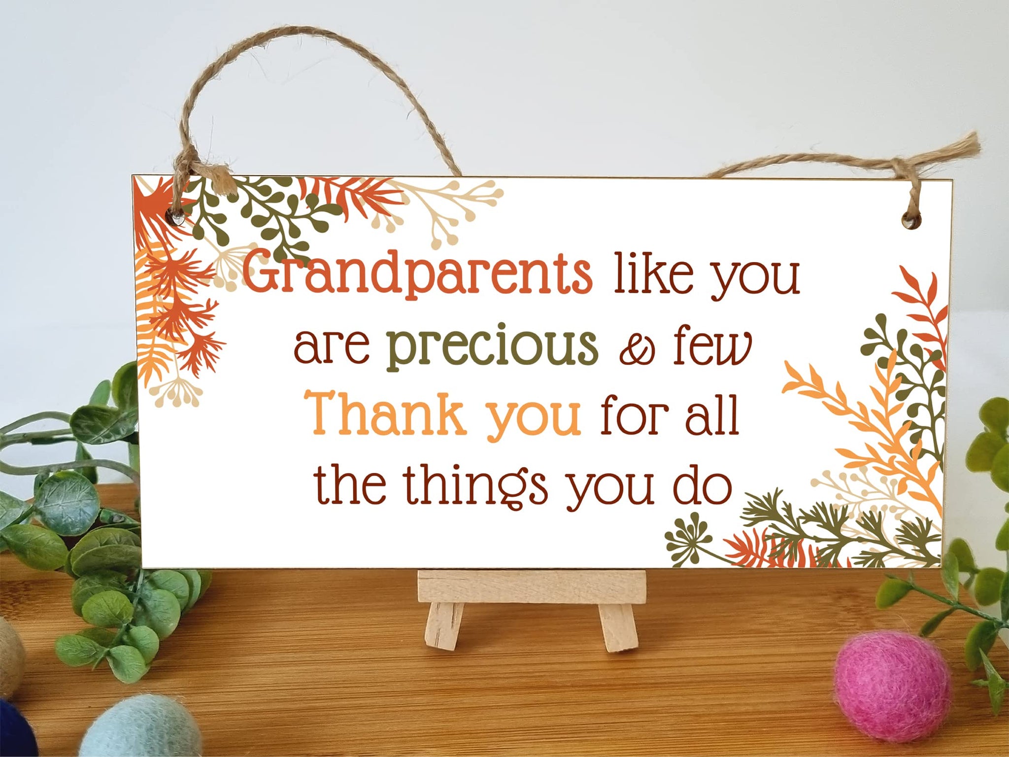 The Plum Penguin Handmade Wooden Hanging Wall Plaque Grandparents Like You Precious Few Thank You Decorative Gift Grandparents