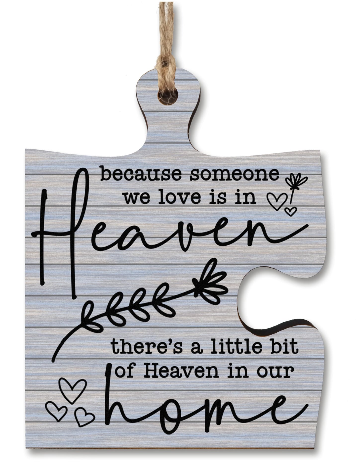 The Plum Penguin Hanging Jigsaw Puzzle Piece Someone We Love heaven Home Remembrance Sign Ornament
