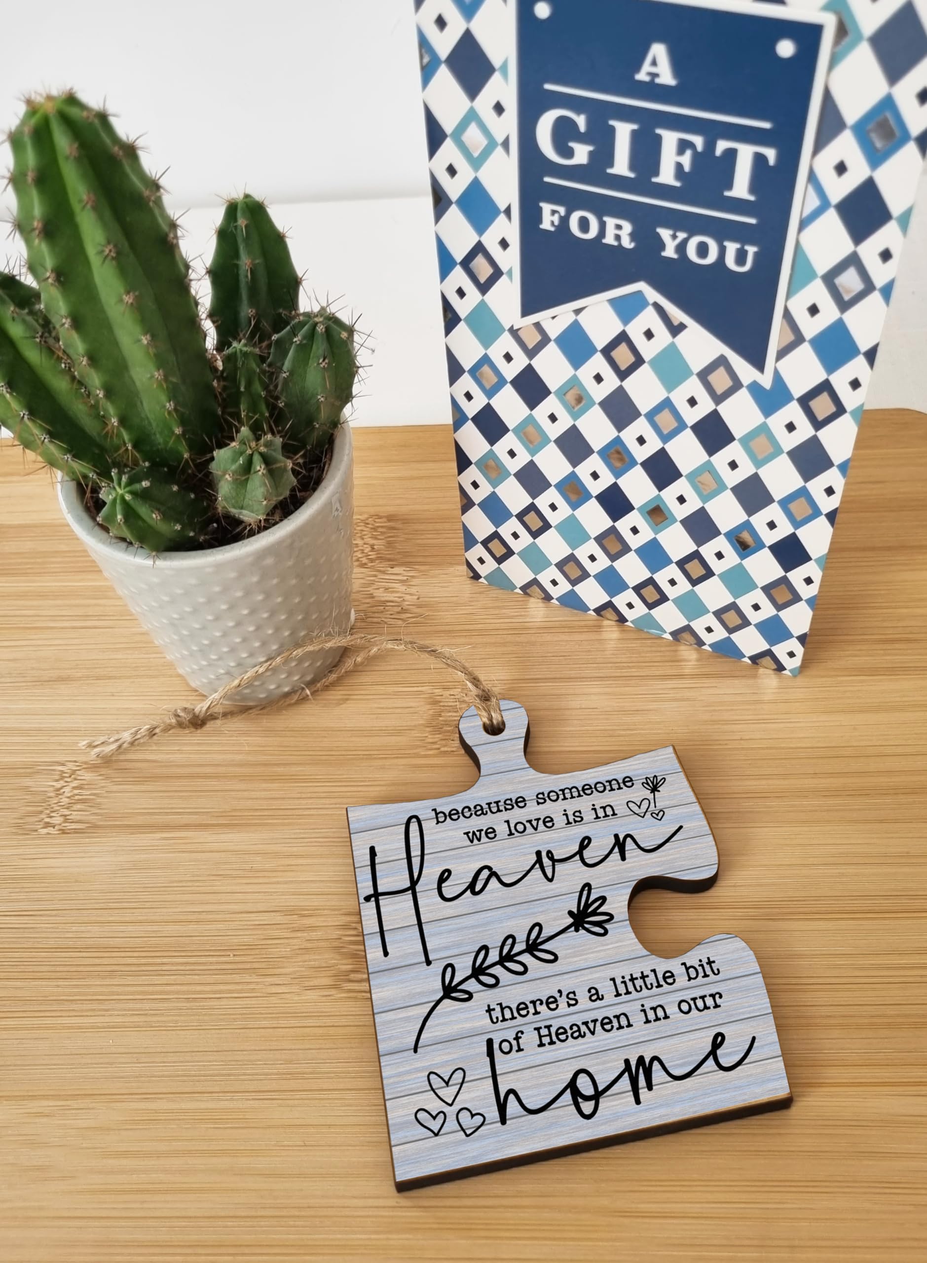 The Plum Penguin Hanging Jigsaw Puzzle Piece Someone We Love heaven Home Remembrance Sign Ornament