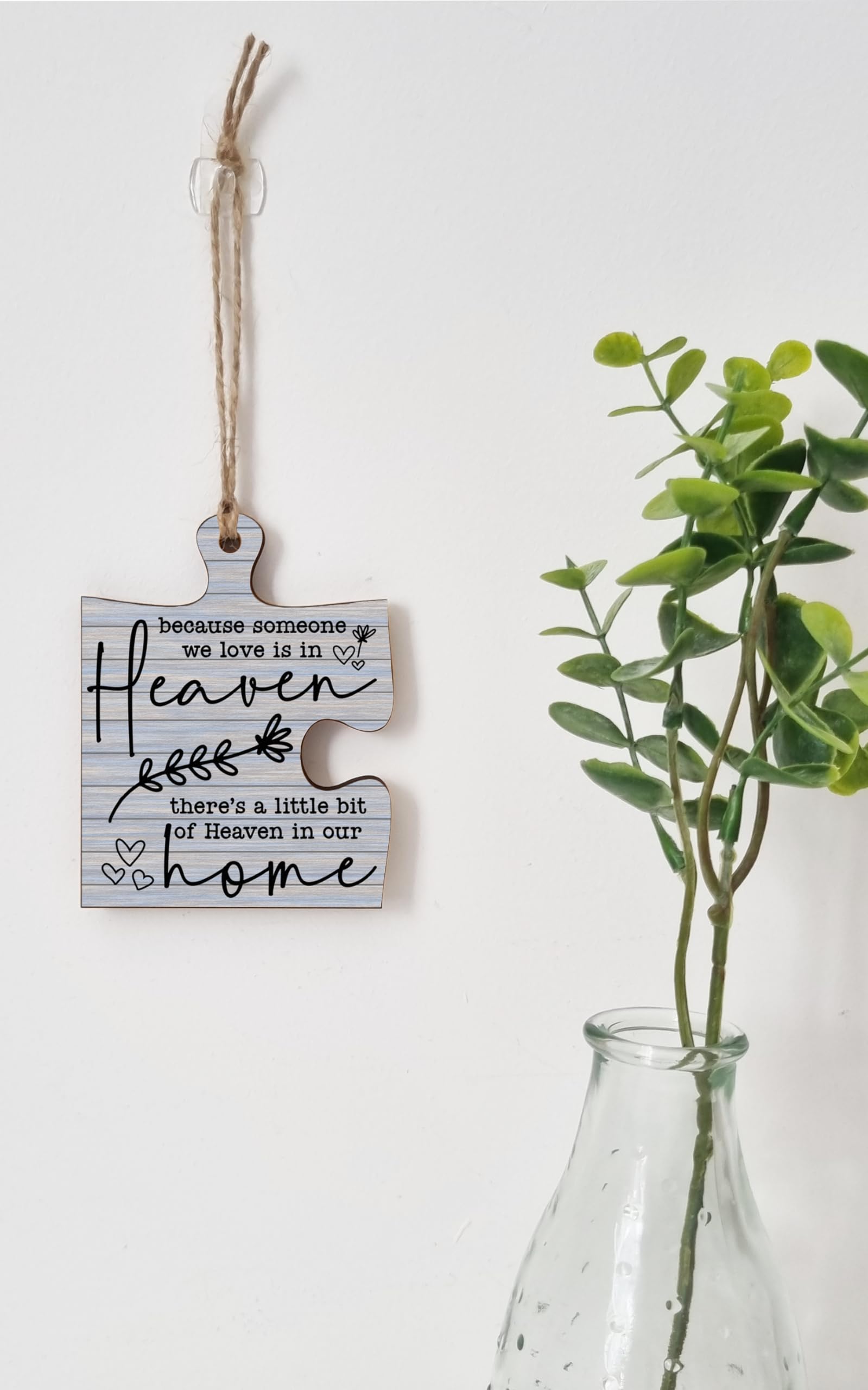 The Plum Penguin Hanging Jigsaw Puzzle Piece Someone We Love heaven Home Remembrance Sign Ornament