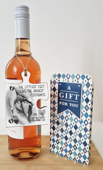 The Plum Penguin Hanging Jigsaw Puzzle Piece Little Feet Big Footprints Hearts Baby Loss Remembrance Sign Ornament