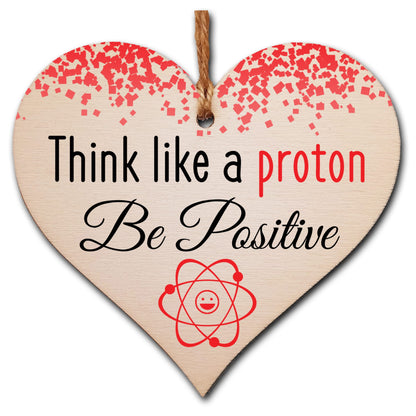 Handmade Wooden Hanging Heart Plaque Gift for Someone Special Funny Inspirational Self Motivational Treat