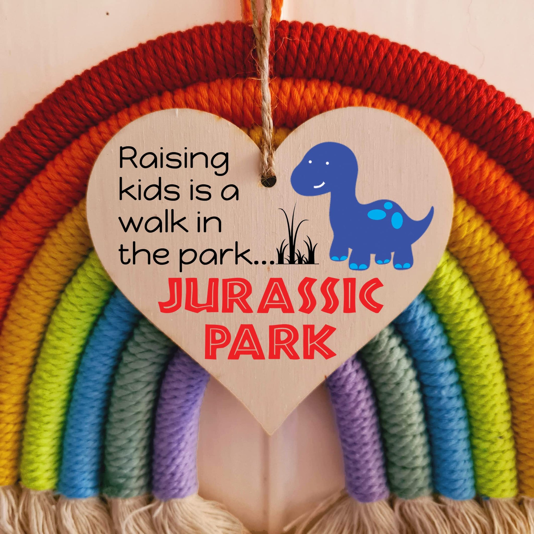 Handmade Wooden Hanging Heart Plaque Gift for Mum Funny Gift about Motherhood