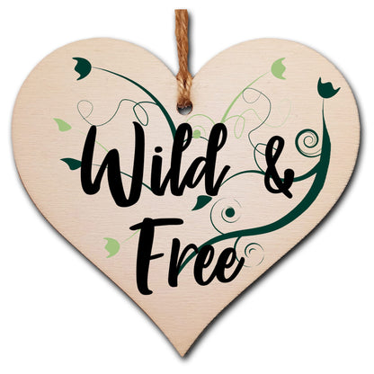 Handmade Wooden Hanging Heart Plaque Gift for Someone Special Inspirational Gift or Self Motivational Treat