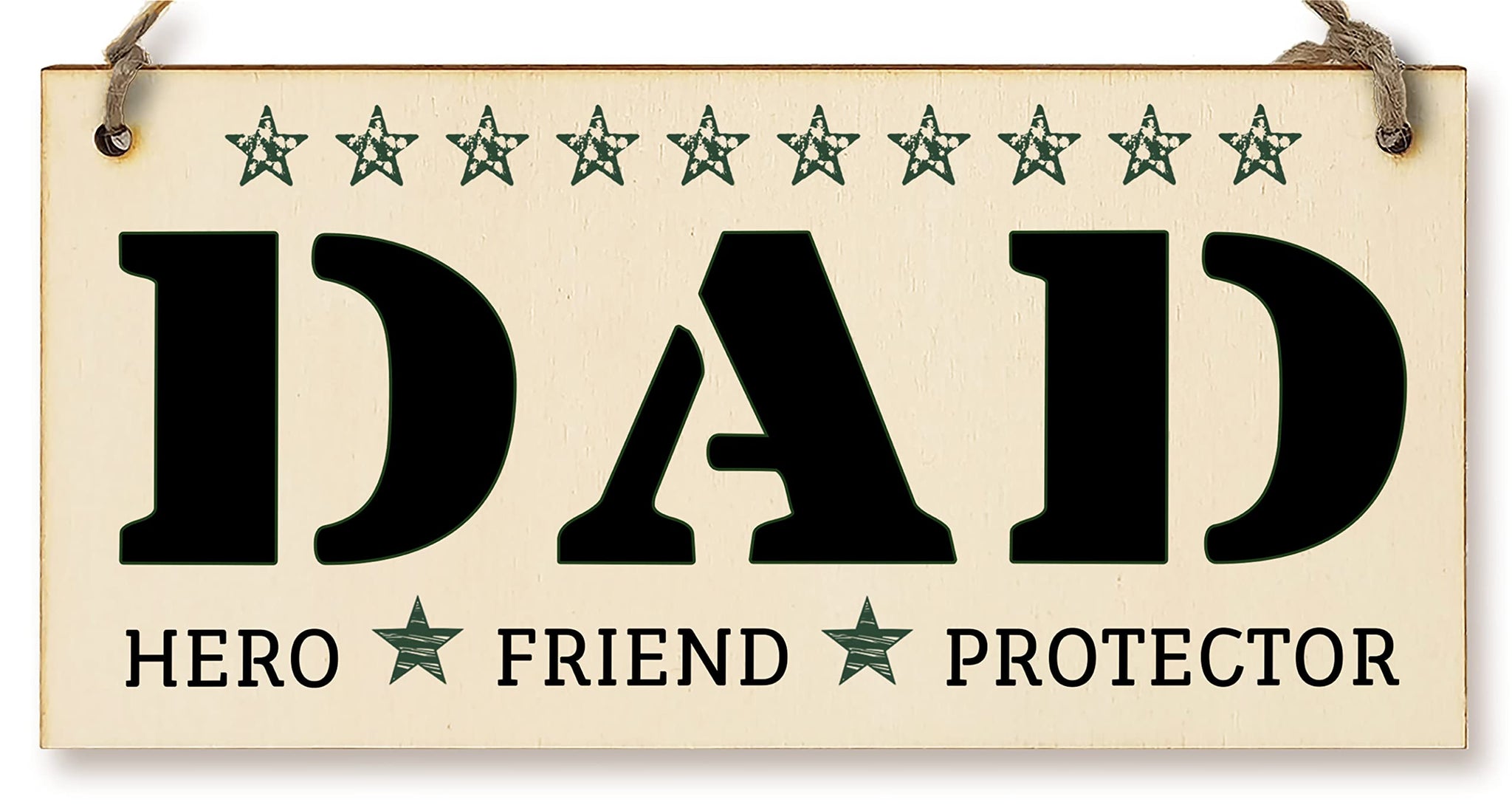 The Plum Penguin Handmade Wooden Hanging Wall Plaque Dad Hero Friend Protector Sentimental Gift Father's Day Office Man Cave