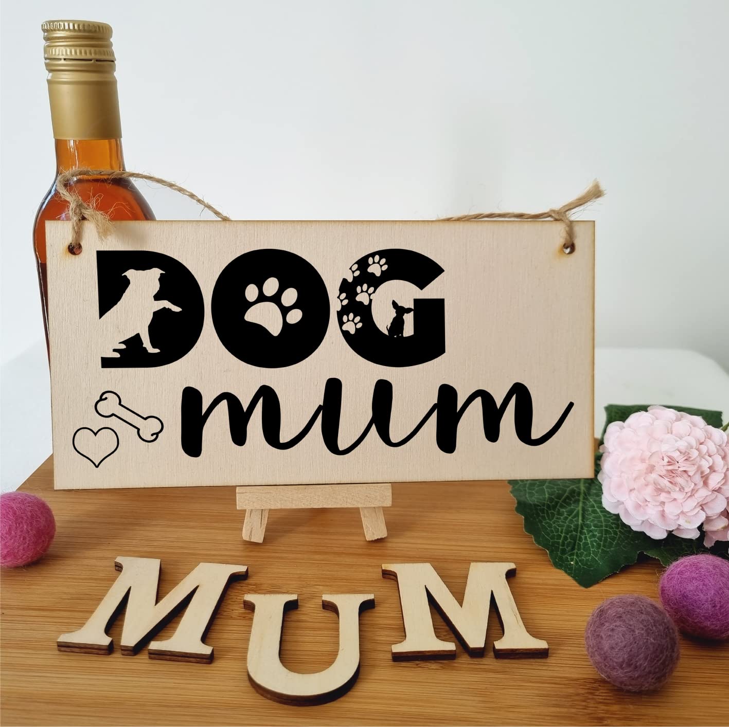 The Plum Penguin Handmade Wooden Hanging Wall Plaque Dog Mum Cute Funny Gift Pet Lover Dog Parent Mother's Day