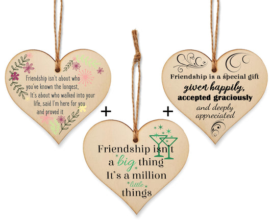 The Plum Penguin Tales of Friendship Encapsulated in Heart Plaques Set