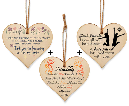 The Plum Penguin Inseparable Bonds Celebrated in Three Heart Plaques