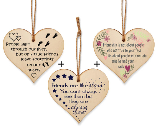 The Plum Penguin Heartwarming Echoes Set of Three Friendship Plaques