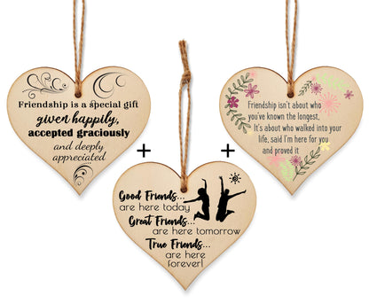 The Plum Penguin Unified Hearts Three Plaques Celebrating Timeless Friendship