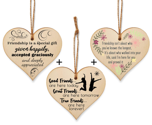 The Plum Penguin Unified Hearts Three Plaques Celebrating Timeless Friendship