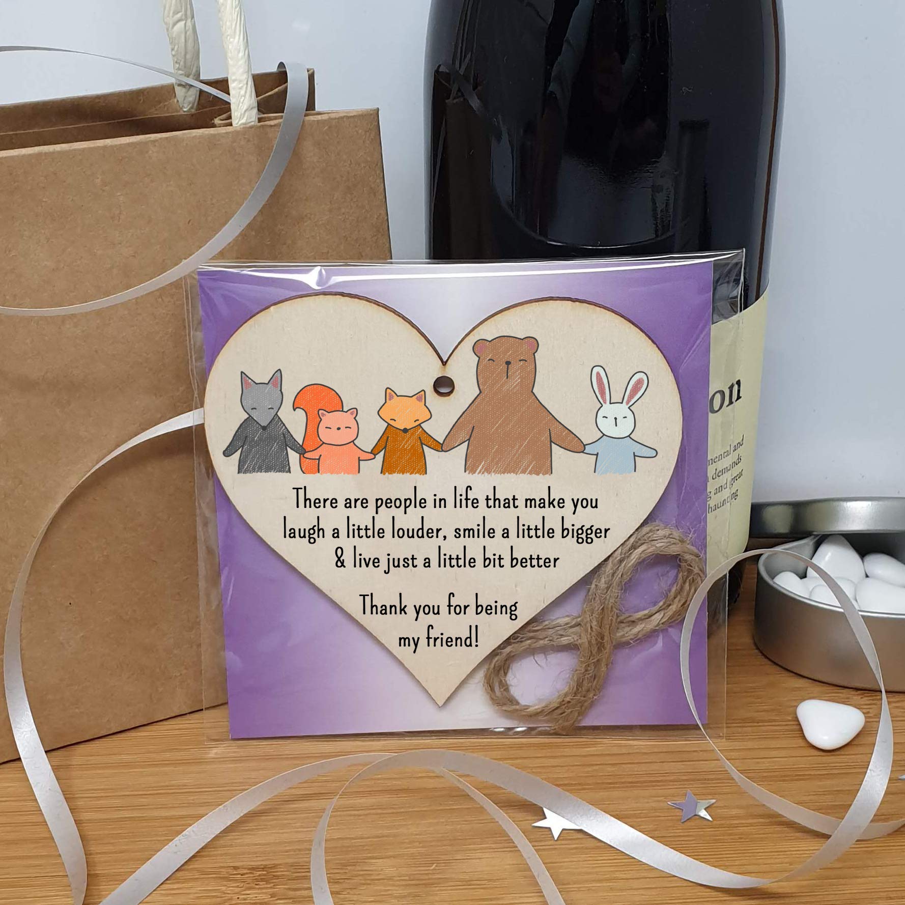 The Plum Penguin Embracing Bonds Unique Friendship Heart Plaque Collection