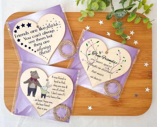 The Plum Penguin Endearing Hearts of Friendship Uniquely Designed Plaques Set