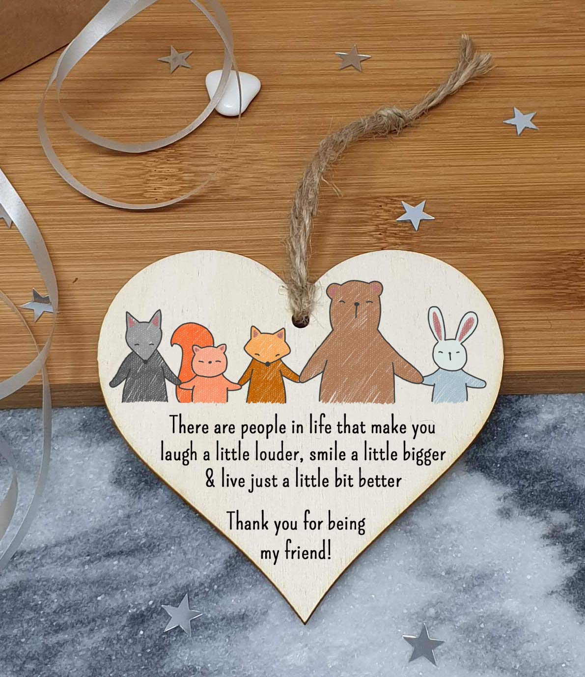 The Plum Penguin Bond of Hearts Unique Friendship-Themed Plaque Trio