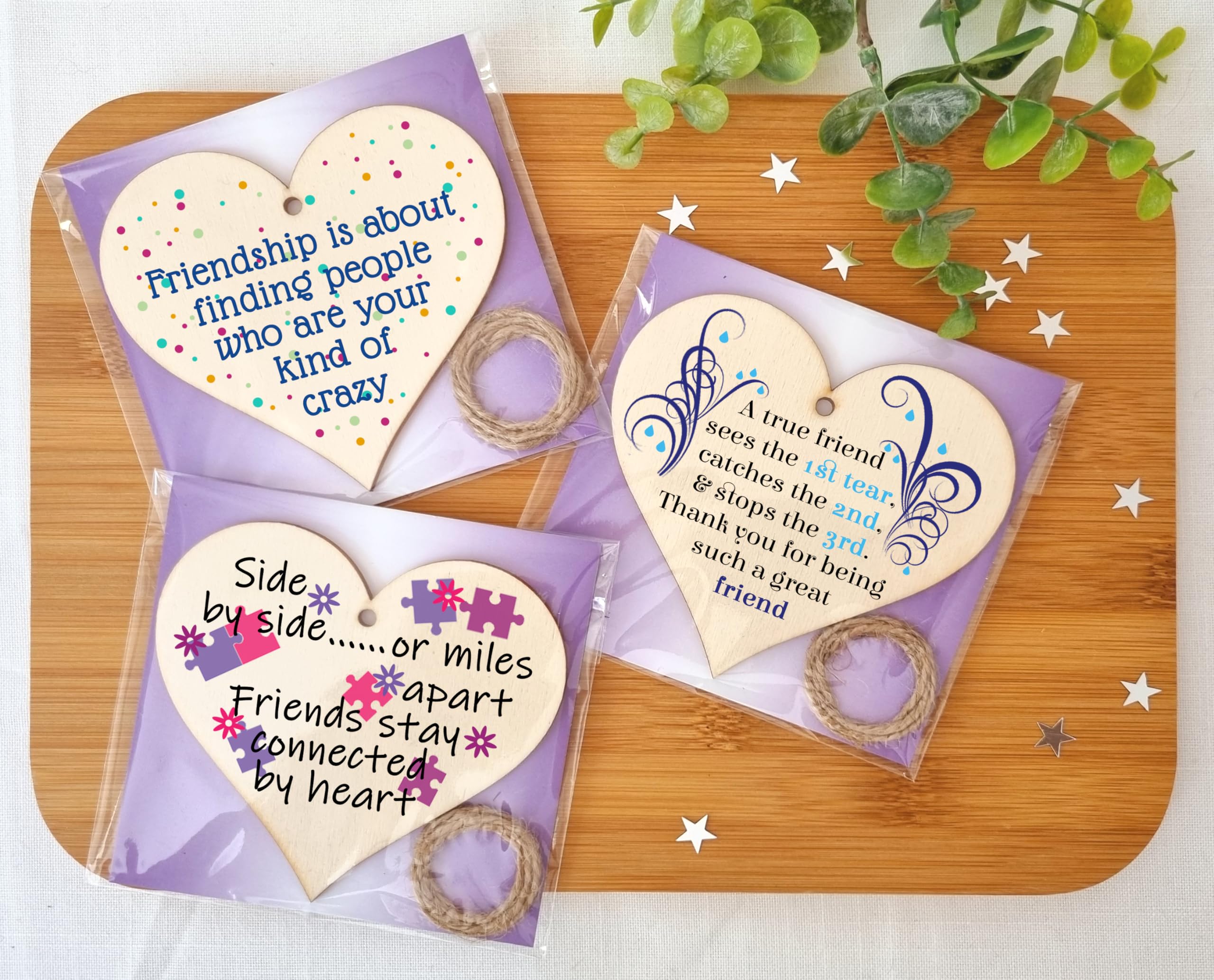 The Plum Penguin Loving Hearts Trio Celebrating Friendship in Each Design