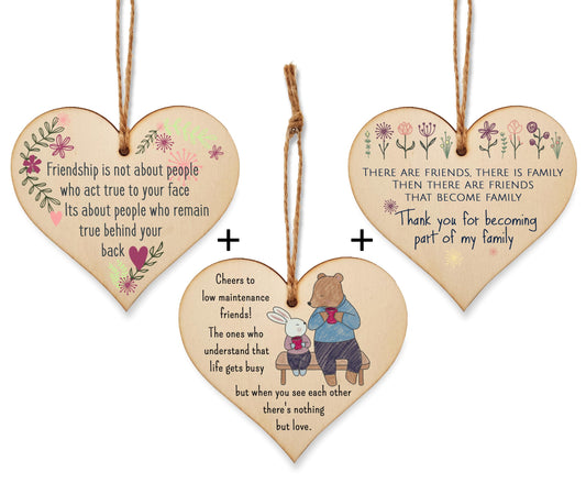 The Plum Penguin Endearing Ties Elegantly Crafted Heart Friendship Plaques