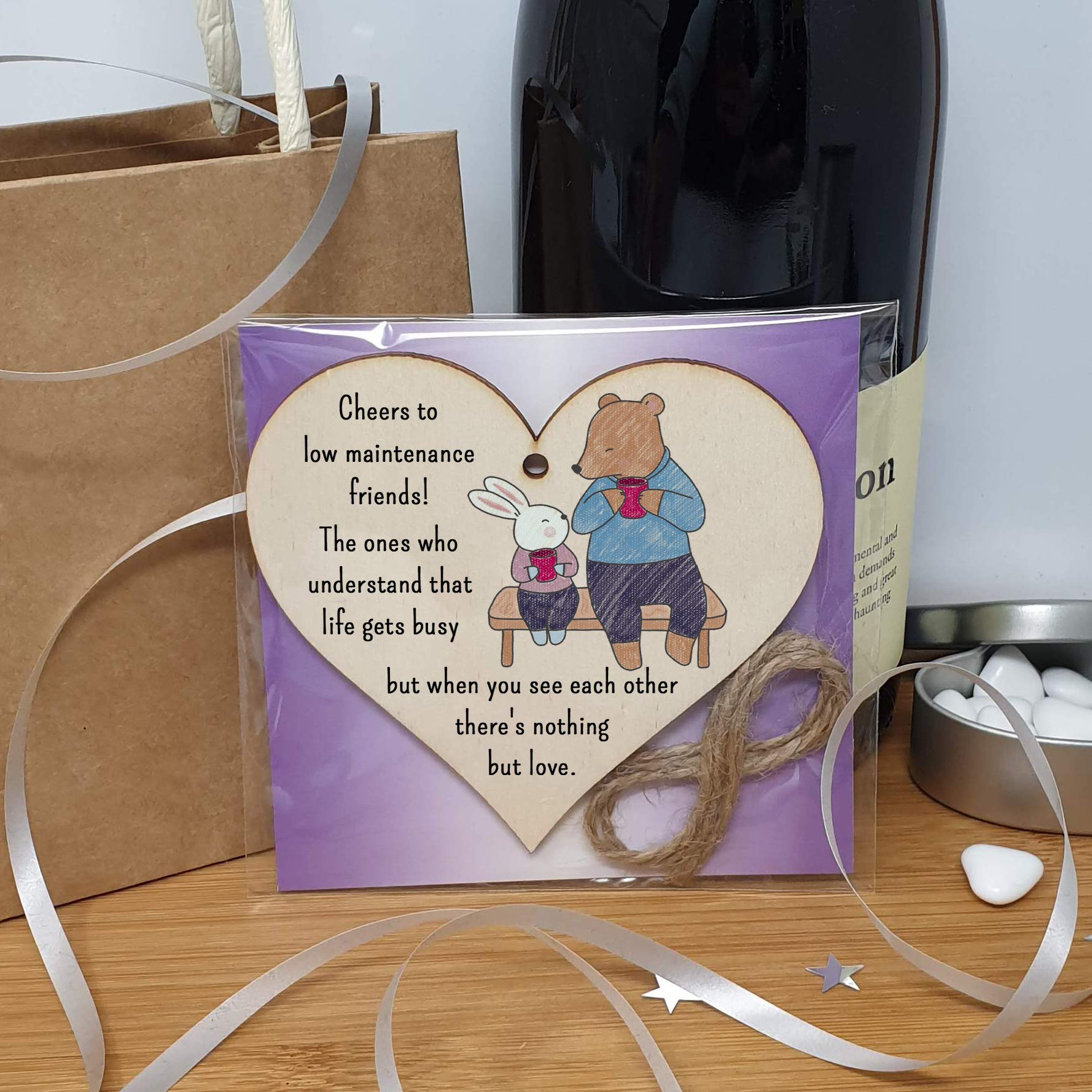 The Plum Penguin Endearing Ties Elegantly Crafted Heart Friendship Plaques