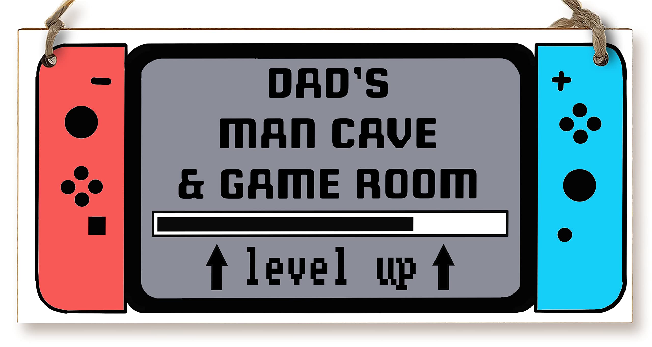 The Plum Penguin Handmade Wooden Hanging Wall Plaque Dad's Man Cave & Game Room Funny Gaming Novelty Sign