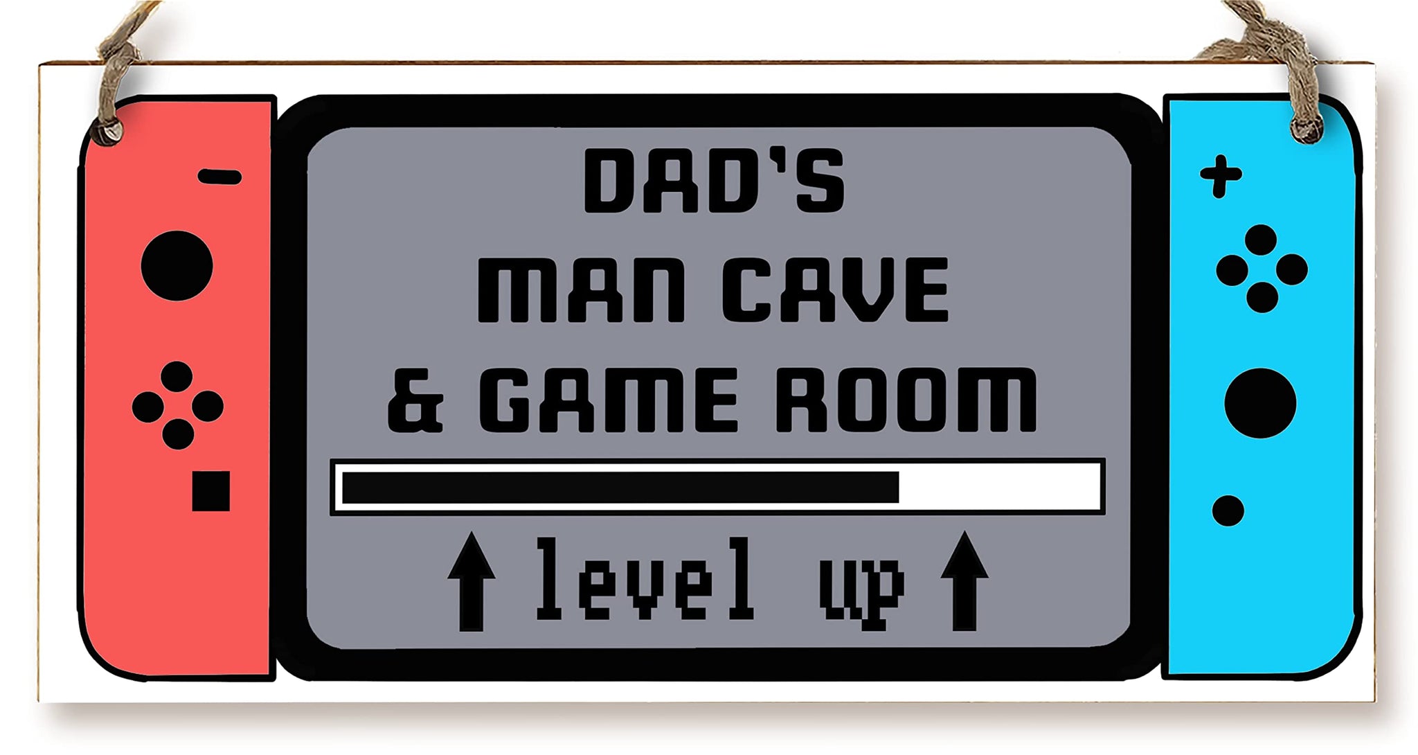 The Plum Penguin Handmade Wooden Hanging Wall Plaque Dad's Man Cave & Game Room Funny Gaming Novelty Sign