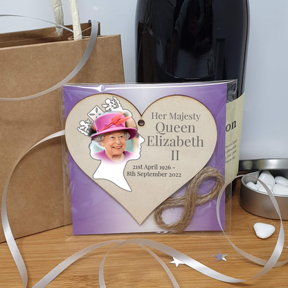 Queen Elizabeth II 1926-2022 Memorial Keepsake in Remembrance Her Majesty RIP Profile Handmade Wooden Hanging Wall Plaque
