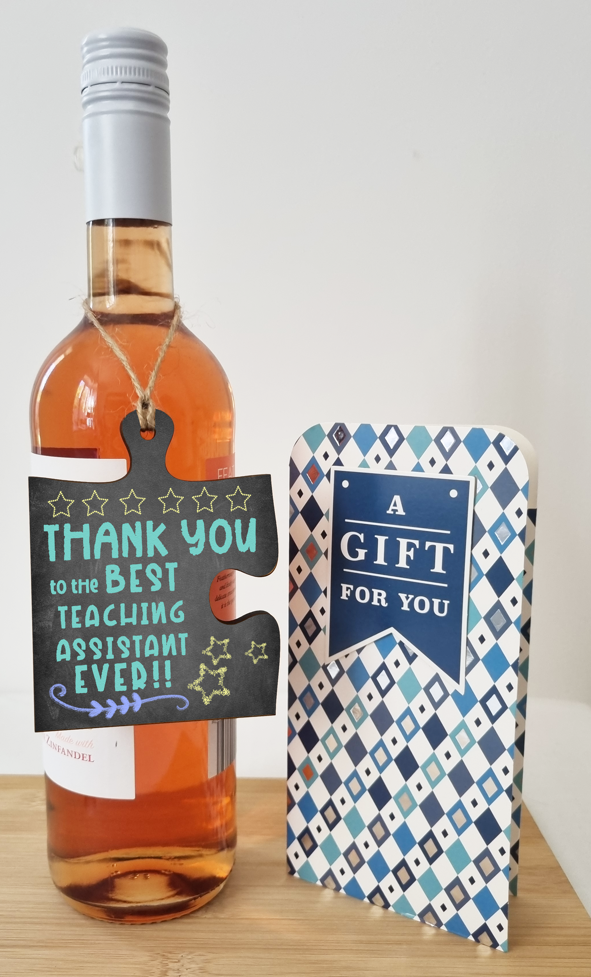 Thank You Best Teaching Assistant Jigsaw Puzzle Shaped Decorative Hanging Plaque Sign Card Alternative End of Term Gift