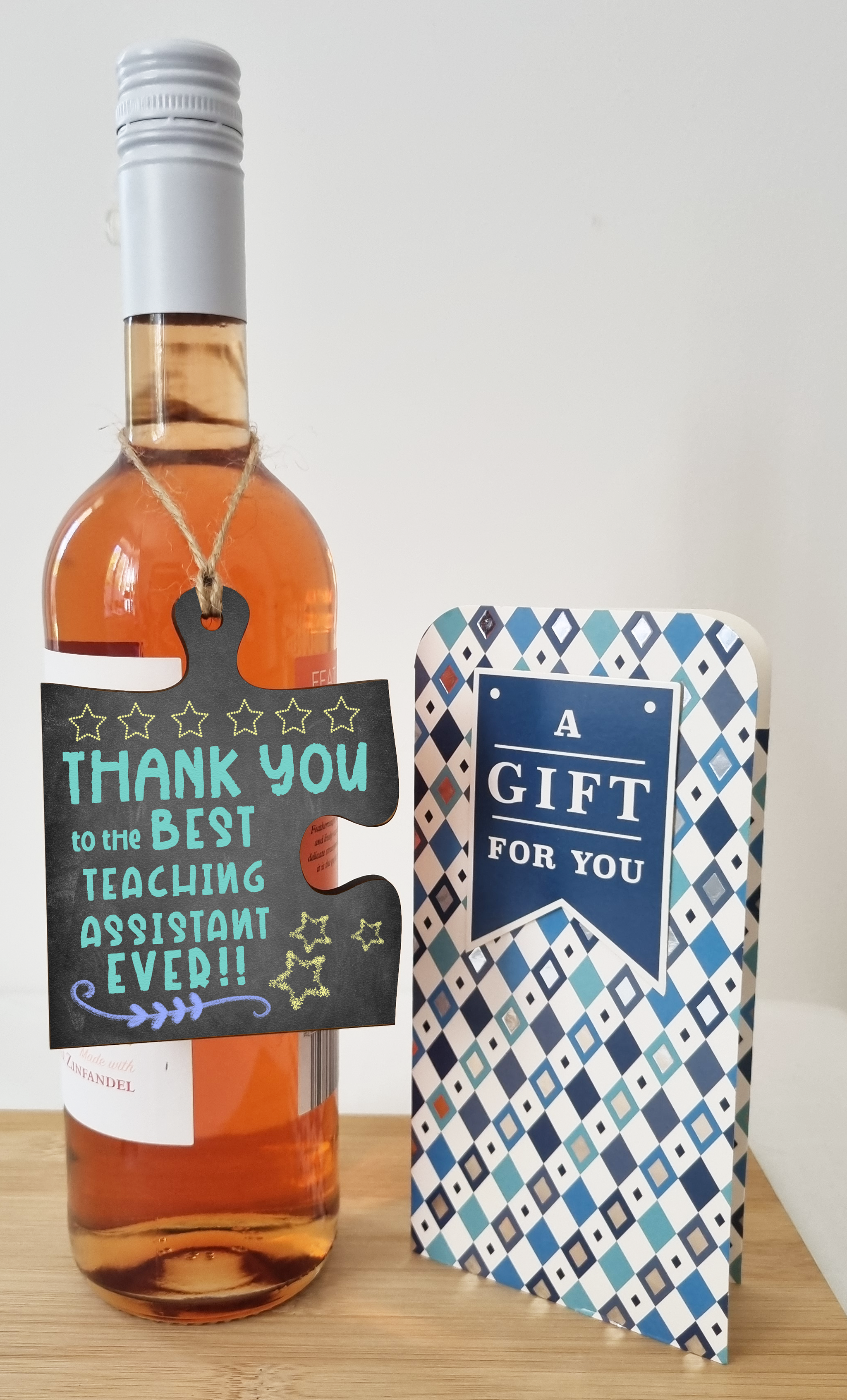 Thank You Best Teaching Assistant Jigsaw Puzzle Shaped Decorative Hanging Plaque Sign Card Alternative End of Term Gift