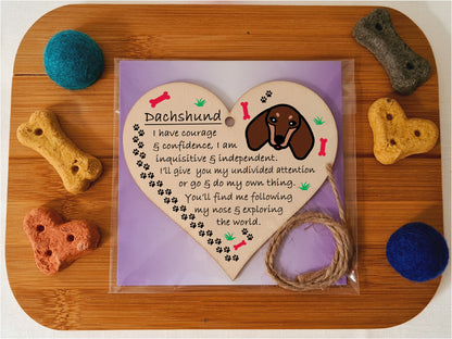 Handmade Wooden Hanging Heart Plaque Gift Perfect for Dog Lovers Pet Keepsake Novelty Decoration