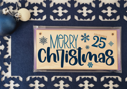 Merry Christmas Decorative Xmas Sign Modern Saying Handmade Wooden Hanging Wall Plaque Gift Decoration Home