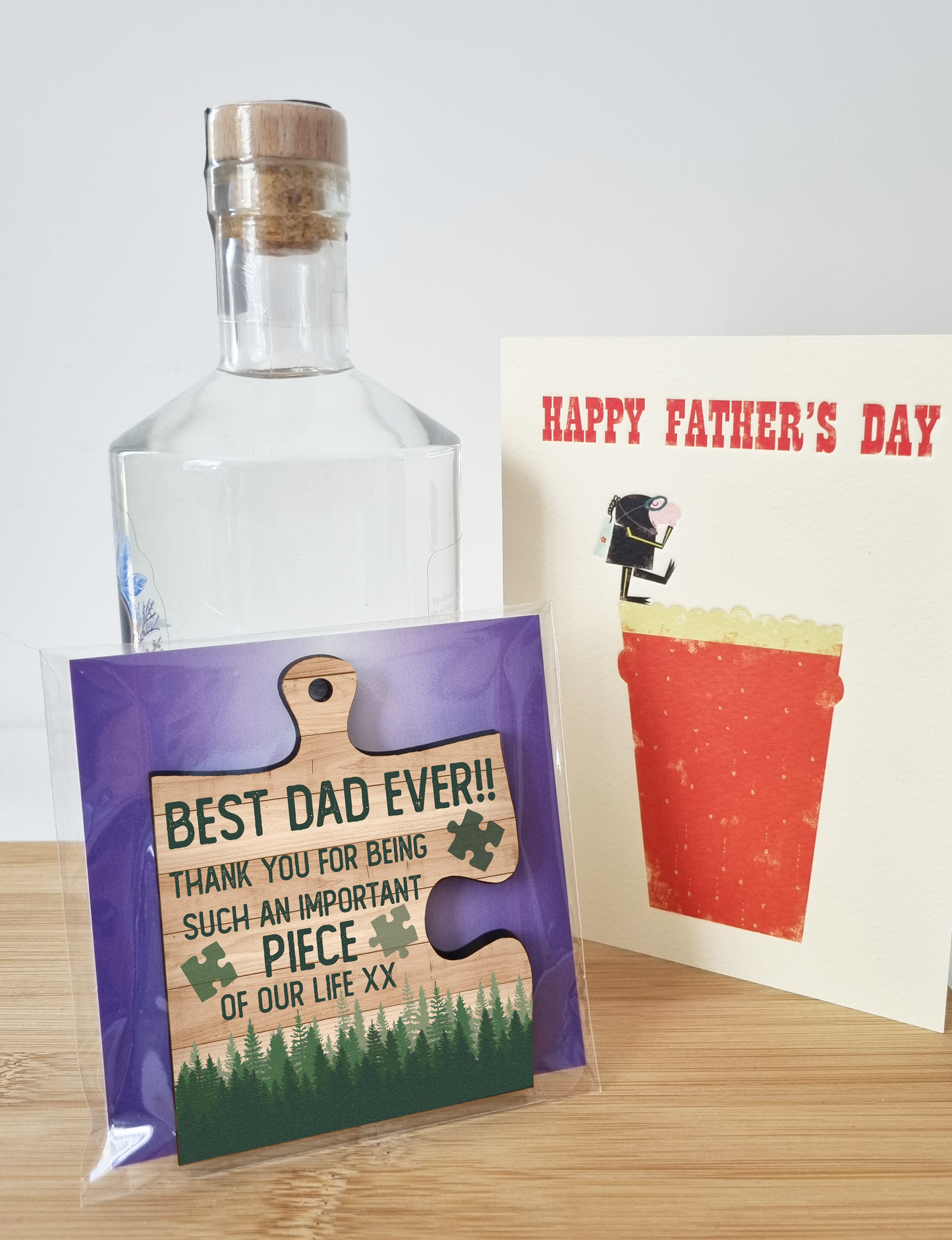 Best Dad Ever Gift Thank You Important Piece of my Life Jigsaw Puzzle Shaped Decorative Hanging Plaque Sign Father's Day Present