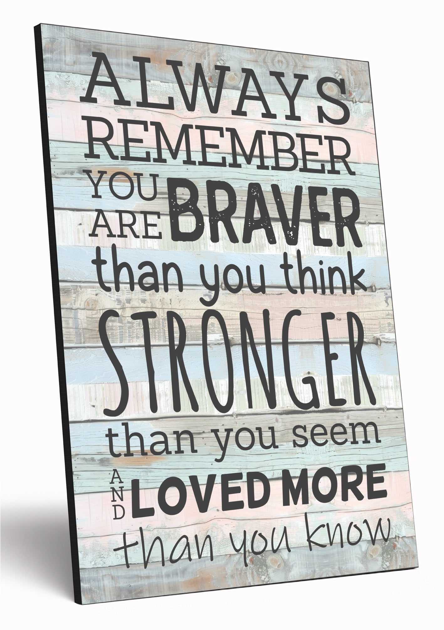 Motivational Wall Art Sign Plaque Inspire Every Day Vibrant Print A4 Wooden Home Decor Uplifting Decoration