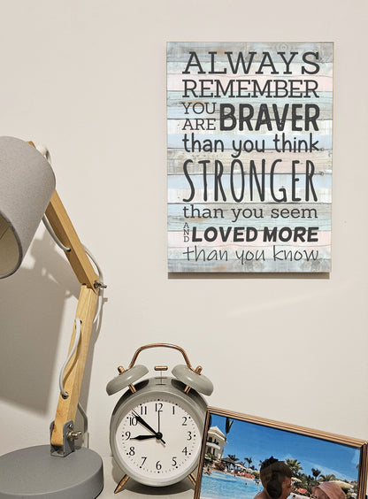 Motivational Wall Art Sign Plaque Inspire Every Day Vibrant Print A4 Wooden Home Decor Uplifting Decoration