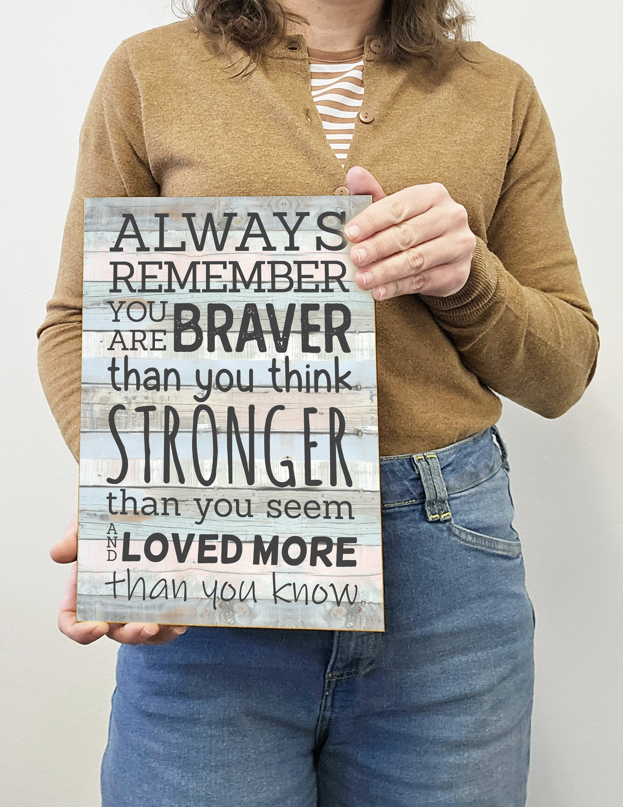 Motivational Wall Art Sign Plaque Inspire Every Day Vibrant Print A4 Wooden Home Decor Uplifting Decoration