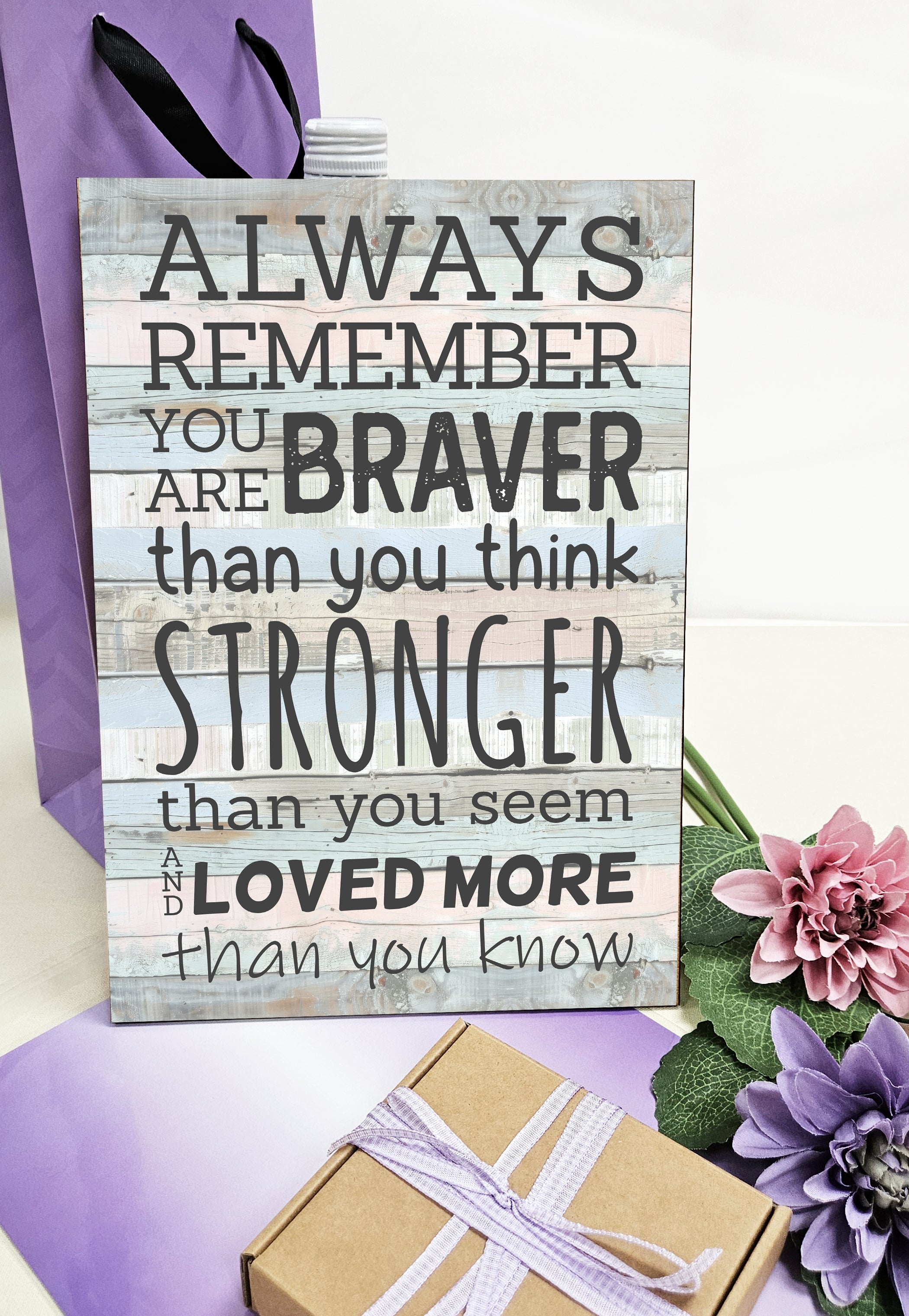 Motivational Wall Art Sign Plaque Inspire Every Day Vibrant Print A4 Wooden Home Decor Uplifting Decoration