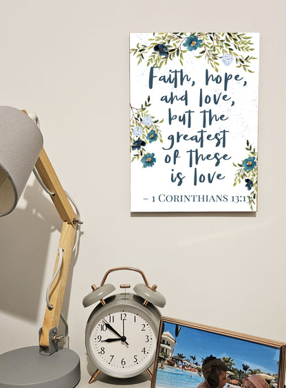 Christian Bible Verse A4 Wooden Plaque Print Sign Wall Art for Home Decor Gifts for Women Inspirational Comforting Family