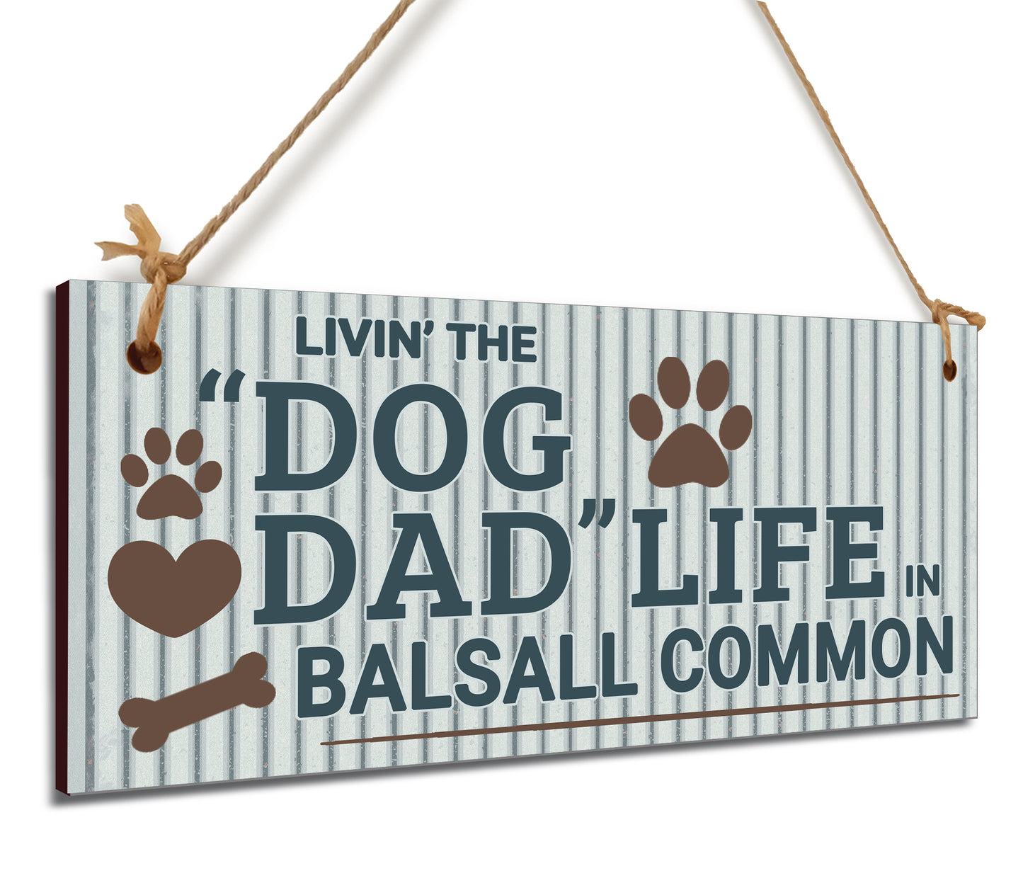 Dog Lover's Hanging Wooden Sign – Handmade Rustic Decor for Balsall Common Homes