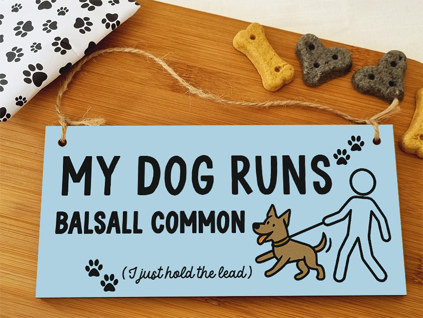 Dog Lover's Hanging Wooden Sign – Handmade Rustic Decor for Balsall Common Homes