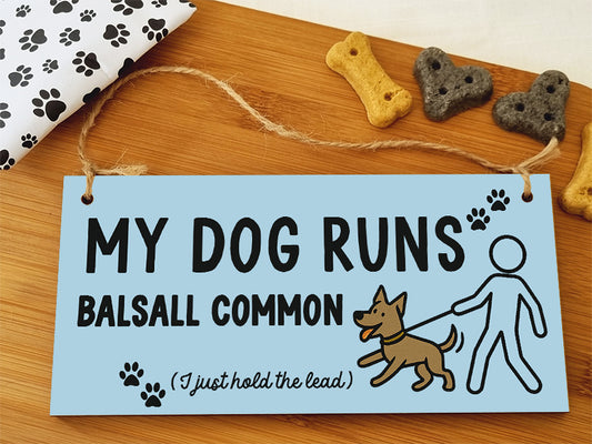 Dog Lover's Hanging Wooden Sign – Handmade Rustic Decor for Balsall Common Homes