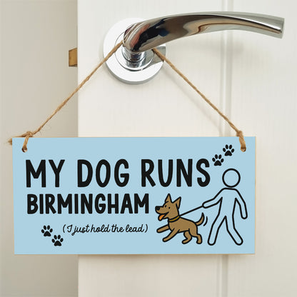 Dog Lover's Hanging Wooden Sign – Handmade Rustic Decor for Birmingham Homes