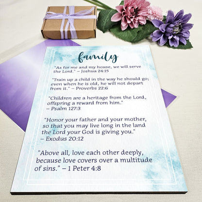 Christian Bible Verse A4 Wooden Plaque Print Sign Wall Art for Home Decor Gifts for Women Inspirational Comforting Family