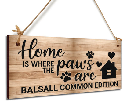 Dog Lover's Hanging Wooden Sign – Handmade Rustic Decor for Balsall Common Homes