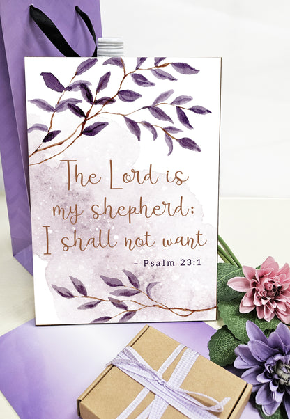 Christian Bible Verse A4 Wooden Plaque Print Sign Wall Art for Home Decor Gifts for Women Inspirational Comforting Family